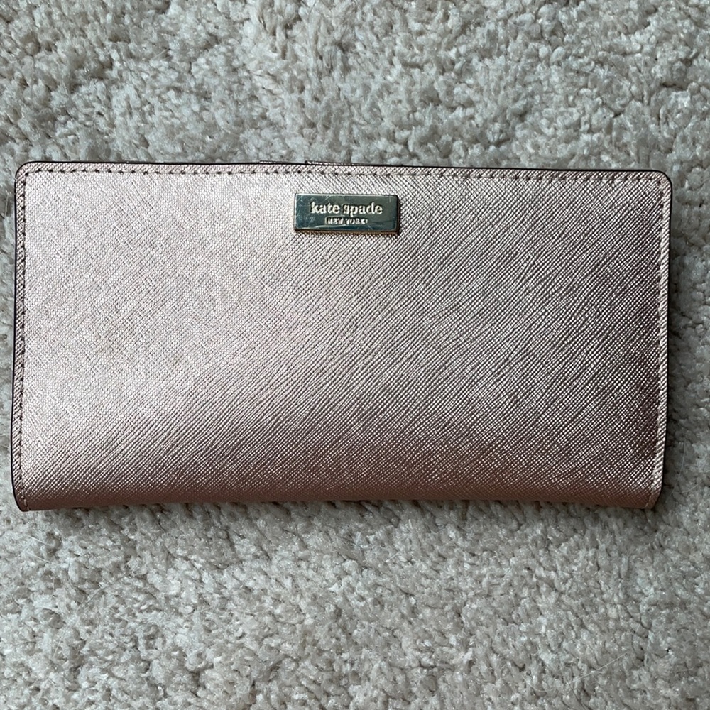 Rose gold Kate Spade Wallet
